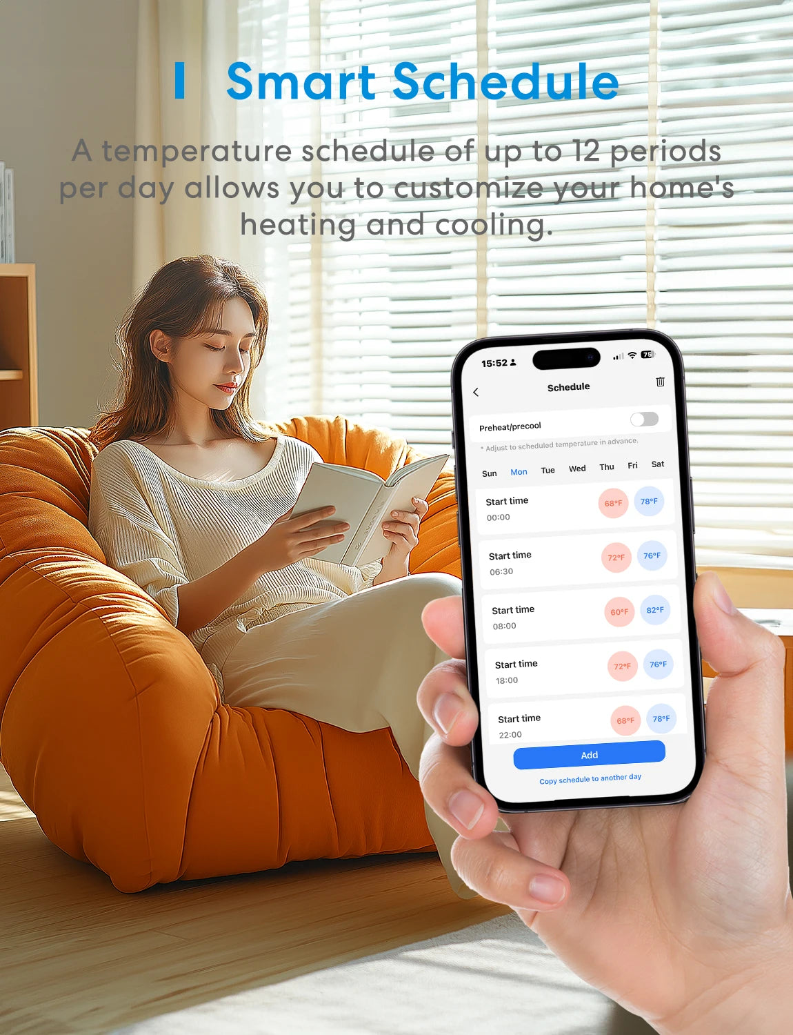 Matter Smart Thermostat for US Wifi Alexa HomeKit Compatible