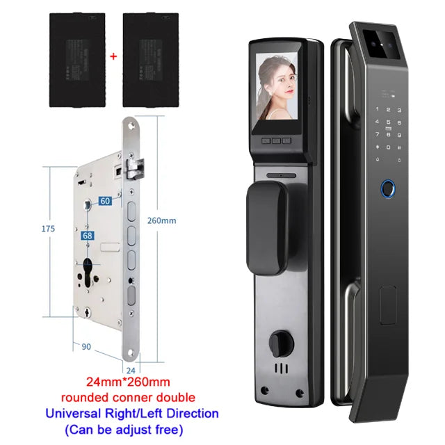 YKESDL 3D Face Recognition Door Lock With Camera Fingerprint
