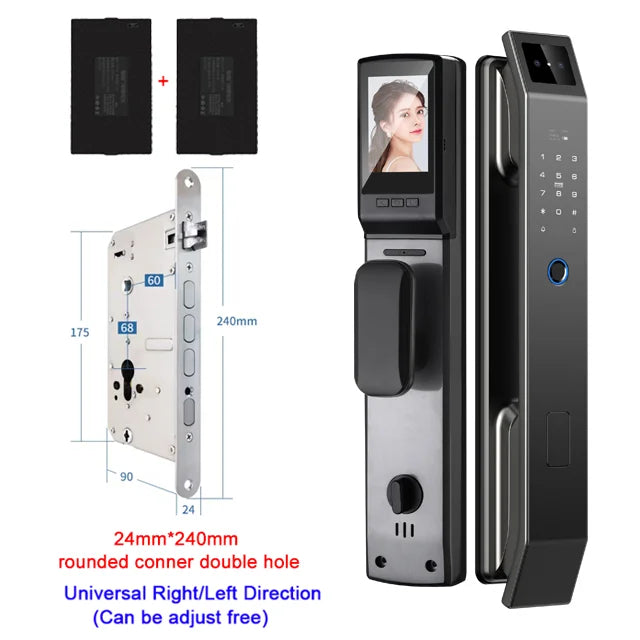 YKESDL 3D Face Recognition Door Lock With Camera Fingerprint