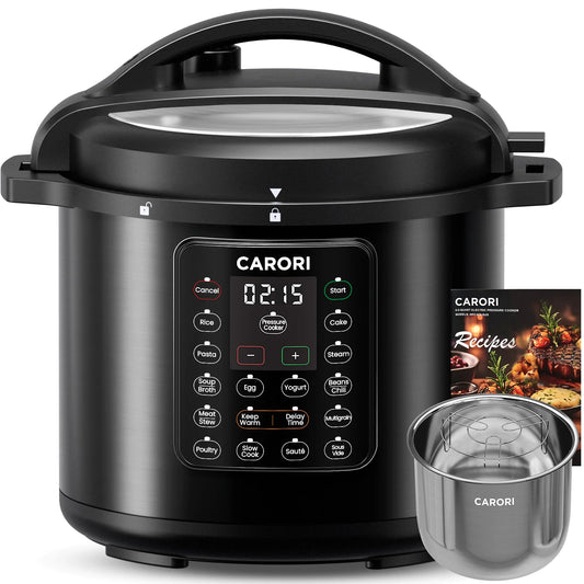 Carori 1200W 12-In-1 Electric Pressure Cooker Stainless Steel