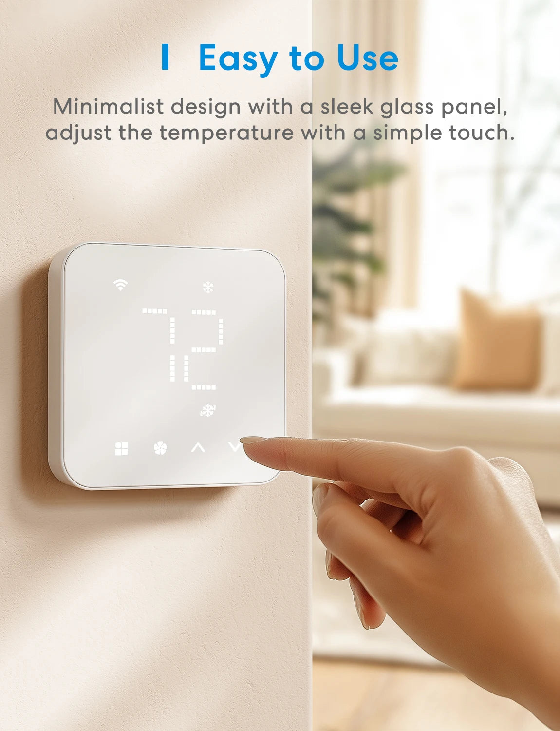 Matter Smart Thermostat for US Wifi Alexa HomeKit Compatible