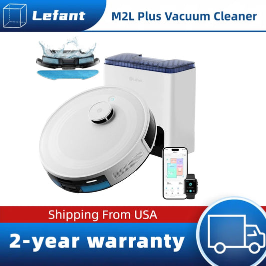 LEFANT M2L Plus Robot Vacuum With Mapping Auto Empty Dock