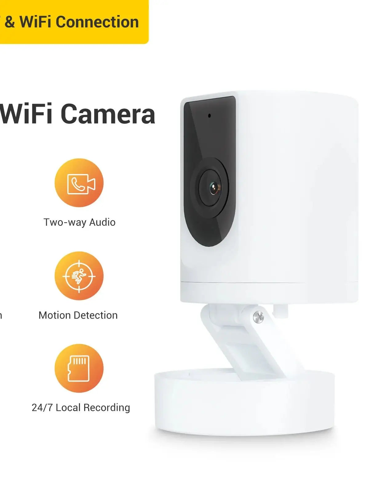 BoyKeep Indoor Security Camera with Two Way Audio Motion Detection