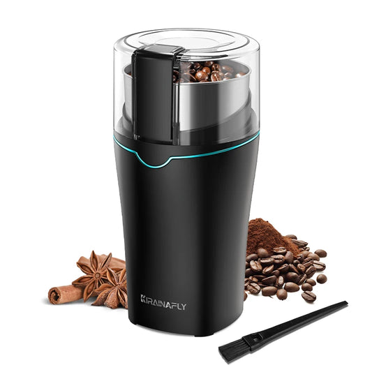 KIRAINAFLY Professional Coffee Grinder With Removable Stainless Steel Cup