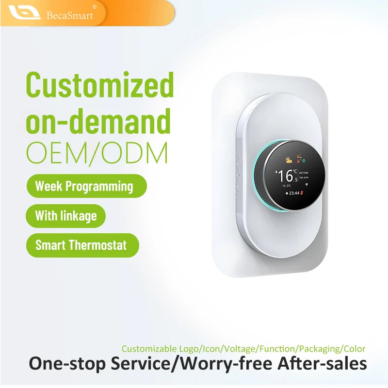 Beca Smart Home Thermostat With TFT Display Alexa Google Assistant