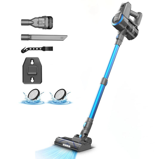 YISORA N300 Cordless Upright Vacuum Cleaner For Carpets And Floors
