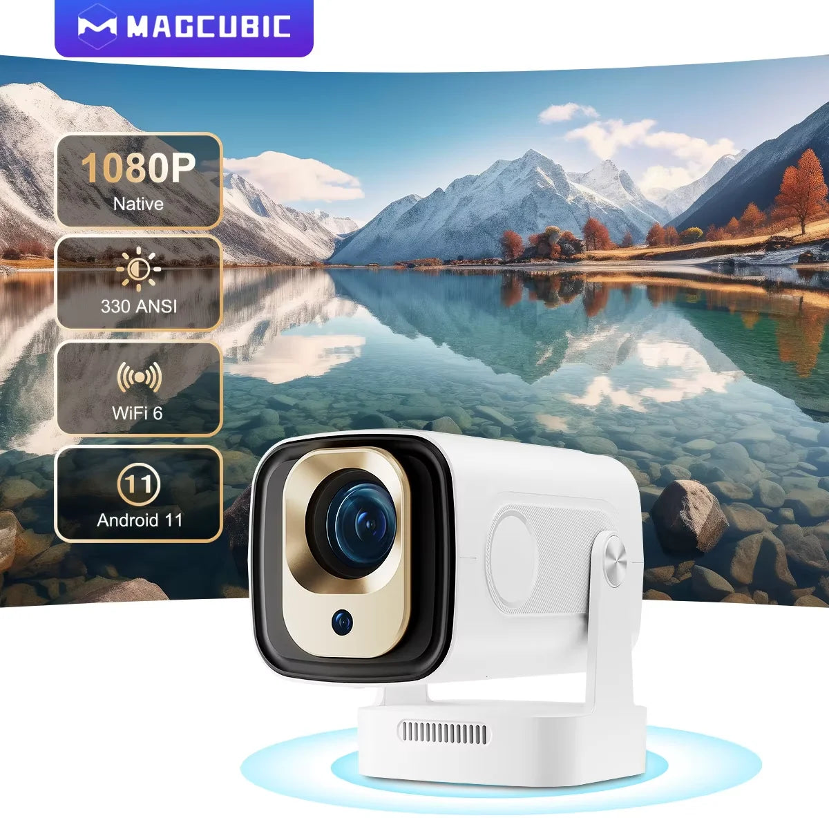 Magcubic HY310 Auto Focus Mini Outdoor Projector with Android 11