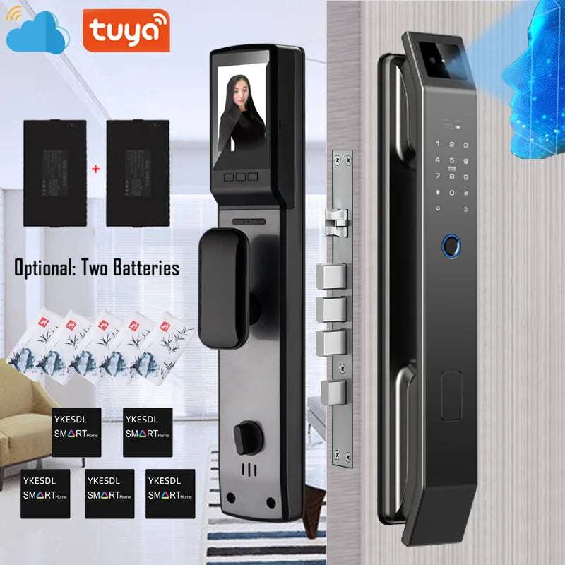 YKESDL 3D Face Recognition Door Lock With Camera Fingerprint