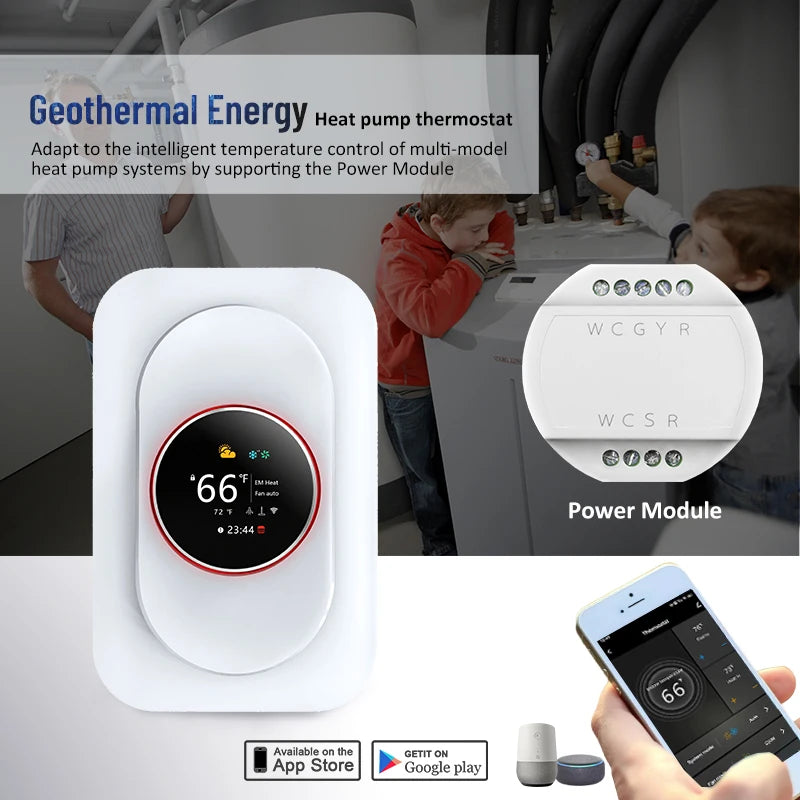 Beca Smart Home Thermostat With TFT Display Alexa Google Assistant