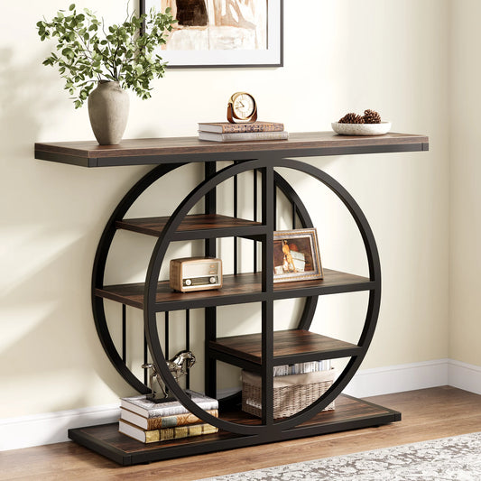 Tribesigns Console Table Entryway 4 Tier Industrial Hallway