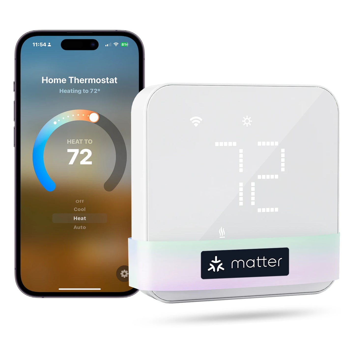 Matter Smart Thermostat for US Wifi Alexa HomeKit Compatible