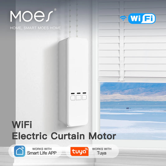 MOES Tuya WiFi Smart Motor Roller Blinds With RF Remote